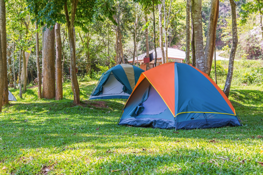 tente de camping dans le Medoc