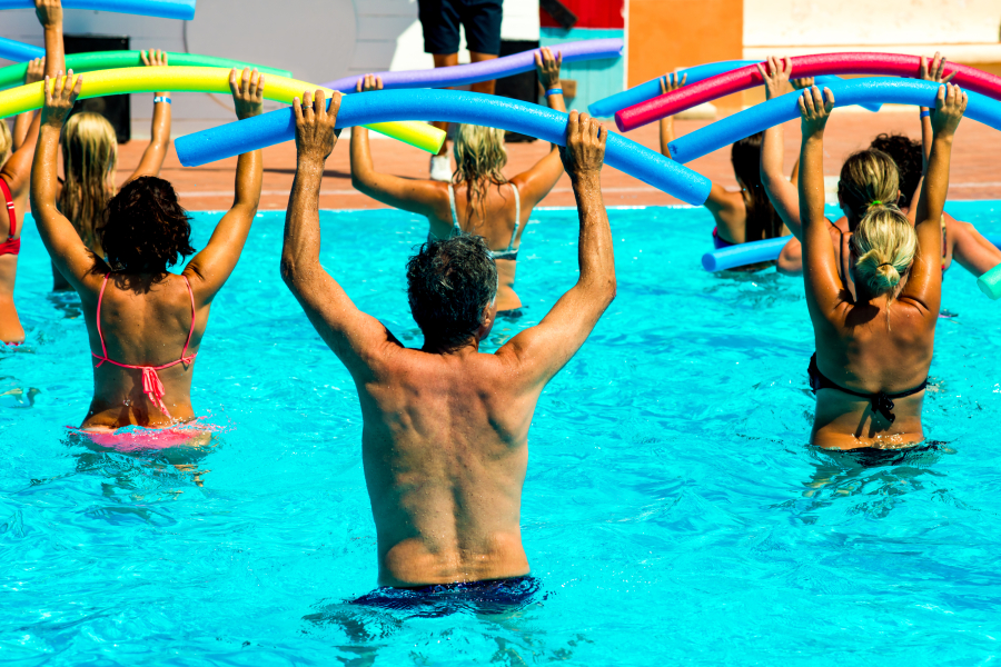 aquagym dans un camping Médoc